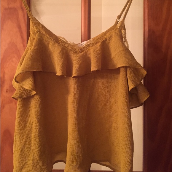 Elodie Tops - FINAL! Elodie Crepe Lace Ruffled Camisole